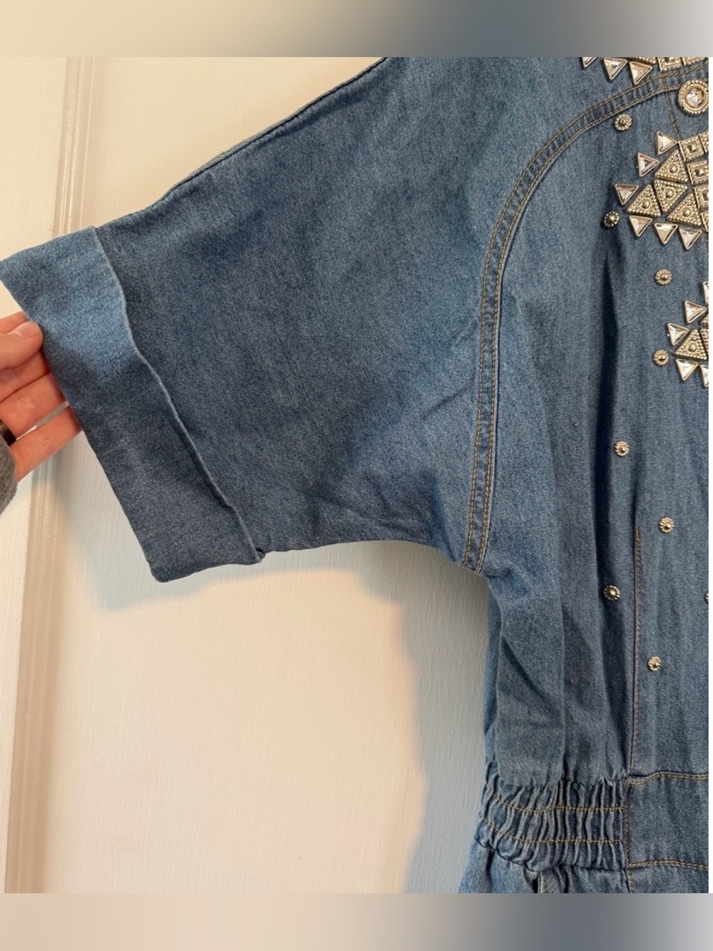 Vintage 80’s Denim Romper - Picture 5 of 8